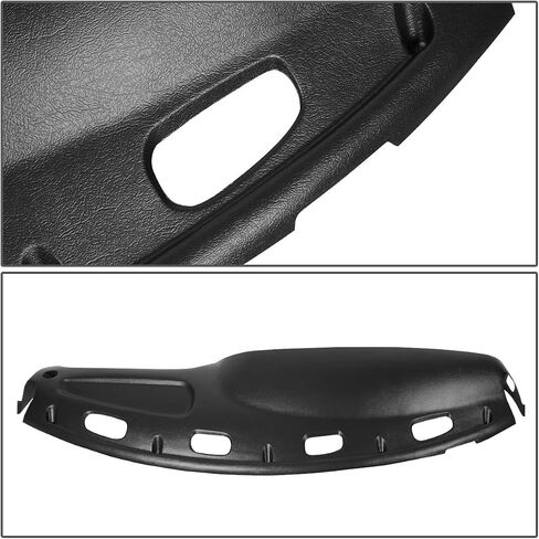 Auto Dynasty Black ABS Dashboard Cap Bezel Cover Overlay Compatible with Dodge Ram Truck 1500 2500 3500 98-02 in Saudi Arabia