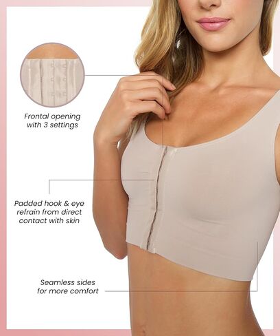 Plié – Support Bra for Women – Front Opening, Wide Straps and Closed Back – Everyday Support and Comfort in Kuwait