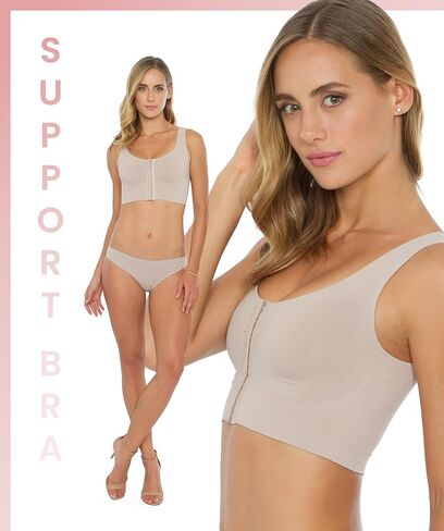 Plié – Support Bra for Women – Front Opening, Wide Straps and Closed Back – Everyday Support and Comfort in Kuwait