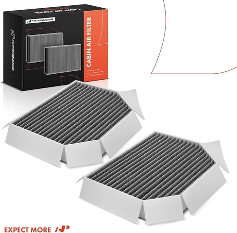 A-Premium 2-PC Cabin Air Filter with Activated Carbon Compatible with Mercedes-Benz SL500 2003-2006, SL55 AMG 2003-2008 5.5L, SL550 2007-2013, SL600 2004-2011, SLR McLaren 2005-2009, G63 SL63 SL65 AMG in Saudi Arabia