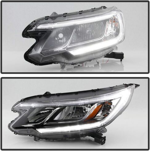 ACANII - For 2015-2016 Honda CRV EX |EX-L | SE Halogen Type w/LED DRL Headlights Headlamps Assembly Pair Set Left+Right in Saudi Arabia