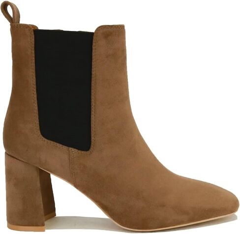 Women's Block Heel Chelsea Boot Western Boot Cowboy Boots Round Toe Chunky Ankle Boots in Saudi Arabia