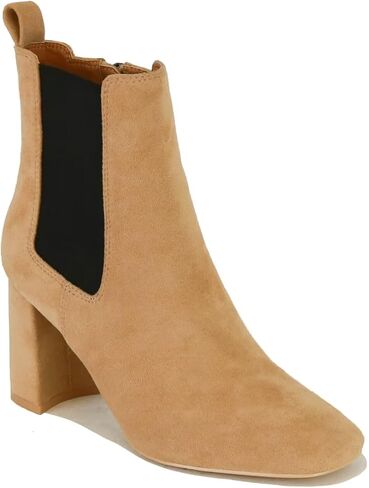 Women's Block Heel Chelsea Boot Western Boot Cowboy Boots Round Toe Chunky Ankle Boots in Saudi Arabia