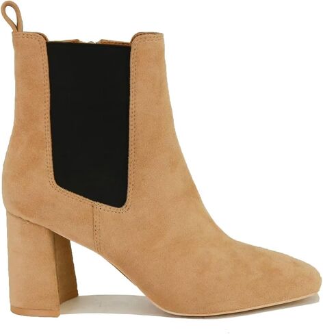 Women's Block Heel Chelsea Boot Western Boot Cowboy Boots Round Toe Chunky Ankle Boots in Saudi Arabia