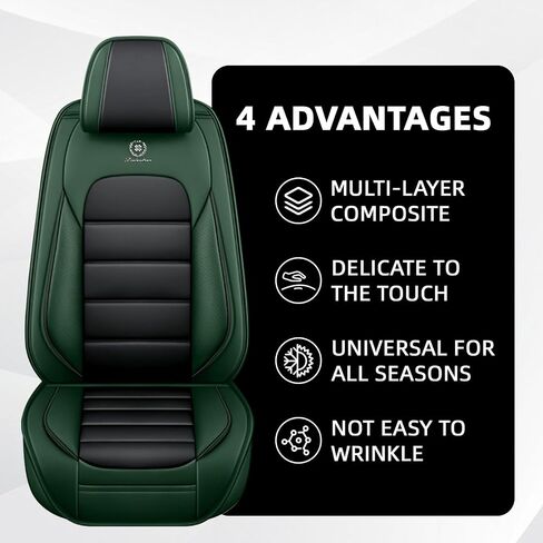 Car Seat Cover Fit for Ford Bronco 2021-2025,Compatible Airbag Non-Slip Waterproof Seat Cover,Car Seat Protector Premium Interior (Luxury 5 Seats,Black Coffee) in Kuwait