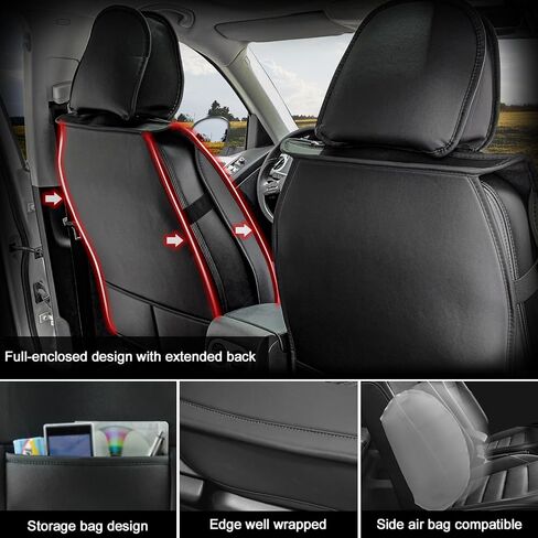 IKON MOTORSPORTS، مجموعة كاملة من أغطية مقاعد السيارة متوافقة مع 2008-2023 Toyota Tundra Double & CrewMax Cab Pickup، واقيات وسادة غطاء مقعد السائق من جلد البولي يوريثان، بيج in Saudi Arabia