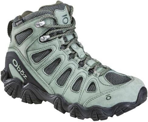 Oboz Sawtooth II Mid B-Dry Hiking Boot - Women's Brindle/Tradewinds Blue 9 in Kuwait