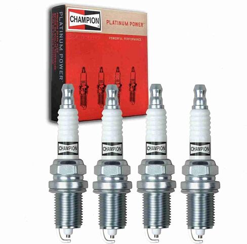 4 pc Champion Platinum Spark Plugs compatible with Nissan D21 2.4L L4 1990-1994 in Saudi Arabia