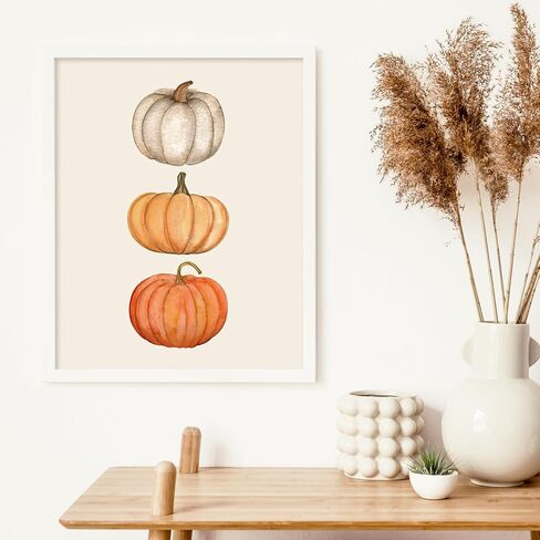 FYSUIMU 12Pcs Thanksgiving Wall Art Prints Boho Fall Turkey Pumpkin Maple Leaf Art Poster Aesthetic Seasonal Wall Decor for Autumn Home Office School Gallery(UNFRAMED 8 x 10 Inch) in Saudi Arabia
