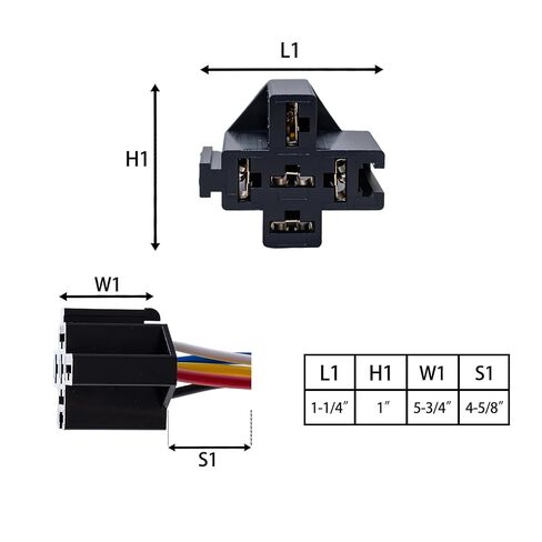 20 حزمة - متوافقة مع قاعدة تسخير مقبس التتابع المتشابك SPDT طراز Bosch 12V DC 5-PIN مع الأسلاك in Kuwait