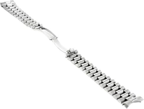 سوار ساعة Ewatchparts President متوافق مع رولكس Datejust 20 مم وصلة صلبة من الفولاذ المقاوم للصدأ in Saudi Arabia