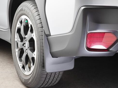 WeatherTech Custom No Drill Splash Guard MudFlaps for Subaru Crosstrek - Rear Pair (120163), Black in Saudi Arabia