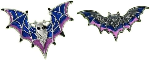 Halloween Ghost Bat Brooch For Women Cute Enamel Pins Funny Cartoon Lapel Pin Backpack Hat Halloween Party in Kuwait