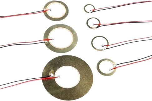 10PCS Piezoelectric Piezo Ceramic Wafer Plate piezo Element Diameter 12MM 15MM 20MM 27MM 35MM 50MM for Buzzer Loudspeaker(10PCS 12MM) in Saudi Arabia
