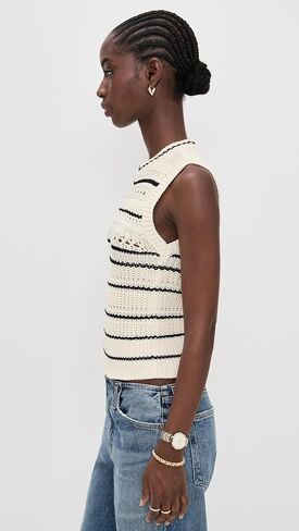 سترة نسائية مخططة من Madewell مصنوعة من القطن بنسبة 100% in Saudi Arabia
