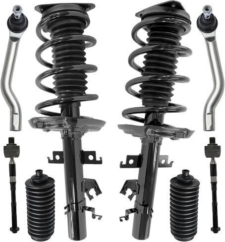 محور ديترويت - مجموعة دعامات أمامية مكونة من 8 قطع لـ 14-20 Nissan Rogue Sport 17-19 Qashqai، 2 دعامات مع زنبرك ملفوف 4 قضبان ربط خارجية داخلية 2 حذاء 2014 2015 2016 2017 2018 2019 2020 استبدال التعليق in Saudi Arabia