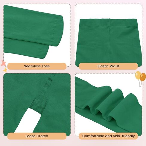 American Trends Girls Ballet Tights Ultra Soft Ballet Dance Tights for Toddler Multiple Colors Footed Tights Kids in Saudi Arabia