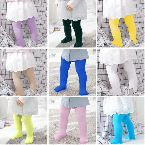 American Trends Girls Ballet Tights Ultra Soft Ballet Dance Tights for Toddler Multiple Colors Footed Tights Kids in Saudi Arabia