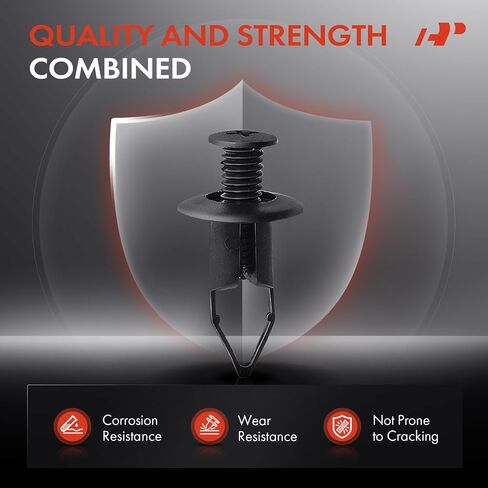 A-Premium 20 قطعة من مصد الباب الخلفي من النايلون، واقي من الرذاذ، مثبت السيارة، مشابك دفع متوافقة مع Toyota Camry 1993-2012 RAV4 96-24 Corolla Tundra 4Runner Avalon Lexus ES300 LS400-9mm in Saudi Arabia
