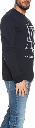 Armani Exchange mens Icon Embroidered Pullover Sweatshirt in Saudi Arabia