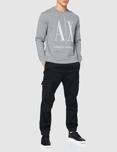 Armani Exchange mens Icon Embroidered Pullover Sweatshirt in Saudi Arabia