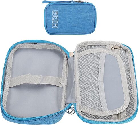 PATIKIL Travel Electronic Organizer, 2 Pcs Small Portable Cable Organizer Bag Pouch Waterproof Electronic Accessories Organizer Case for Cords Power Charger USB Cable Earphones, Purple in Saudi Arabia