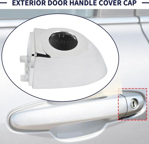 6AQ85SZ0AA,Front Left Driver Side Silver Exterior Door Handle Cap Compatible with Fiat 500X 2016 2017 2018 2019 2020 2021 Replace 735627135 Front Outer Door Handle Cap in Saudi Arabia