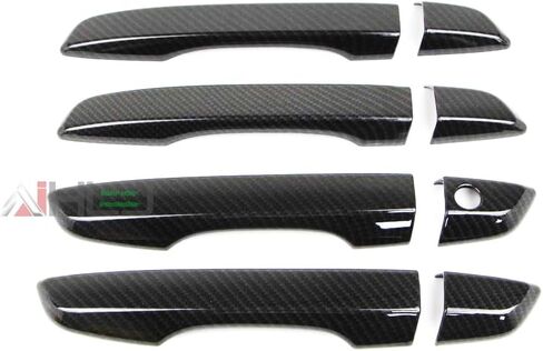 AJHLJ® 8Pcs for 10th Gen Civic Accessories Door Handle Cover Exterior Decoration Compatible with Honda Civic 2016~2021 (No Smart Holes Piano Black) in Kuwait