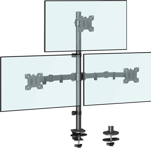 MOUNTUP Quad Monitor Stand, 4 Monitor Desk Mount for 13 to 32 inch Computer Screens, Fully Adjustable Stacked Mount with Tilt Swivel, Four Heavy Duty Monitor Mount, Holds up to 17.6lbs per Arm, MU3007 in Saudi Arabia