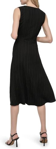 DKNY Women's Sleeveless Surplice Neck Partially Lined Faux Wrap Shirtdress in Saudi Arabia