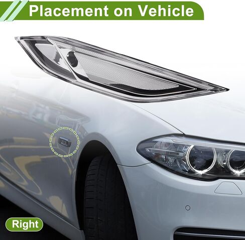 No.95863110200 Side Marker Light Cover for Porsche Cayenne 958 2011-2014 White Right Blinker Corner Parking Light Turn Signal Light Lens Plastic 1 Pc in Saudi Arabia