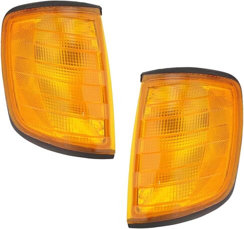 Corner Light Set Driver & Passenger Side Compatible with 87-89 260E 88-93 300CE 87-93 300D 86-93 300E 87 300TD 300TE 92-93 400E 500E 91-06 FLD112 90-07 FLD120 MB2520104 MB2521104 in Saudi Arabia