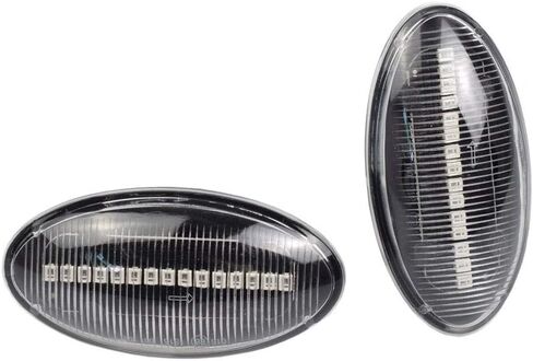 AJHLJ® 2Pcs LED Side Marker Light Turn Signal Lamp Compatible with Suzuki Grand Vitara Vtarai Jimny Swift SX4 S-Cross APV Arena XL7 Alto Fiat Sedici Fender Light (Black) in Kuwait