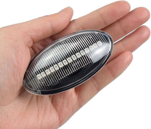 AJHLJ® 2Pcs LED Side Marker Light Turn Signal Lamp Compatible with Suzuki Grand Vitara Vtarai Jimny Swift SX4 S-Cross APV Arena XL7 Alto Fiat Sedici Fender Light (Black) in Kuwait