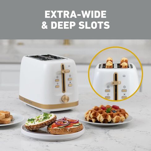 West Bend Timeless 4-Slice Toaster, White Gold in Saudi Arabia