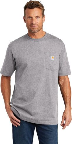 Carhartt Men's Workwear Pocket T-Shirt -Heather Gray-3XLT in Saudi Arabia