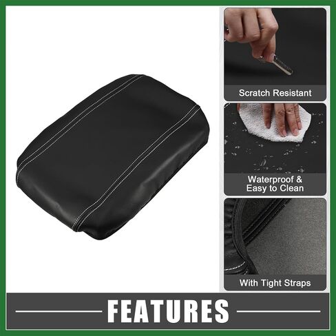 Motoforti Car Center Console Seat Armrest Cover Interior Protective Lid Storage Covers Trim for Toyota Venza 2021-2023 Black Gray Long-lasting in Saudi Arabia