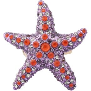 Betsey Johnson Women's Mermaid Jewels Starfish Cocktail Stretch Ring in Saudi Arabia