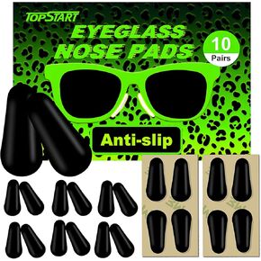 وسادات أنف سيليكون رفيعة للغاية بطول 1.6 مم وطول 19 مم للنظارات - وسادات أنف بديلة لاصقة مضادة للانزلاق، مع دعم فائق الالتصاق للنظارات والنظارات الشمسية ونظارات الضوء الأزرق in Kuwait