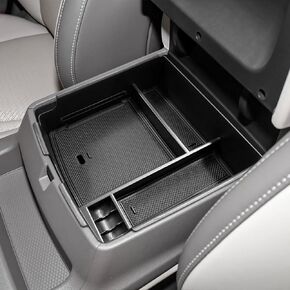 منظم وحدة التحكم المركزية متوافق مع Kia Carnival KA4 MPV 2022 2023 2024 2025 2026 صندوق تخزين مسند الذراع، حامل العملات المعدنية لصينية الإدخال الثانوية، أسود in Saudi Arabia