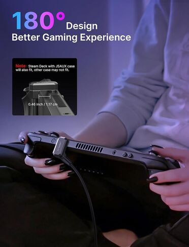 JSAUX 180° USB-C إلى USB-C محول 2 حزمة، زاوية 180 درجة USB-C ذكر إلى USB-C أنثى USB C 4.0 / PD 100W محول، متوافق مع ROG Ally، سطح البخار، التبديل، الكمبيوتر المحمول، الكمبيوتر اللوحي، الهاتف و المزيد - أبيض in Kuwait