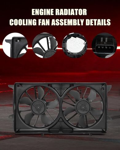 Radiator Dual Cooling Fan Fit 2016-2017 for Chevy Silverado 2500 2014-2019 for Chevy Silverado 1500 2015-2020 for Chevy Tahoe 2014-2019 for Chevy Cheyenne in Saudi Arabia