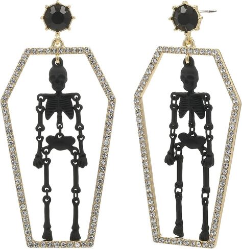 Madison Tyler Halloween Earring for Women | Skull Pumpkin Witch Hat Skull Ghost Poison Dangle Statement Earrings | Halloween Party Holiday Earrings Jewelry Hypoallergenic in Saudi Arabia