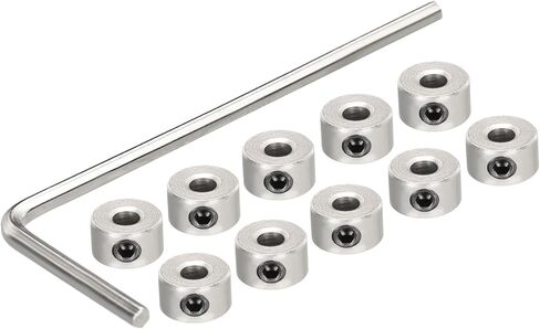 MECCANIXITY 10Pcs Landing Gear Stopper 4.05 x 9mm/0.16"x 0.35" Plane Wheel Collar Block with Wrench for RC Airplane Model Remote Aircraft in Kuwait