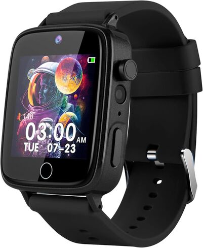 ساعة أطفال للأولاد مع 26 لعبة، ساعة ذكية لكاميرا ZUODUN تعمل باللمس للأطفال من سن 4 إلى 12 عامًا، عداد الخطى، مصباح يدوي، ساعة منبه، ساعة ذكية للأطفال لعمر 6 7 8 سنوات هدية عيد ميلاد للأولاد in Kuwait