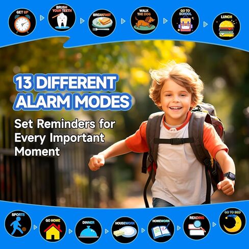 ساعة أطفال للأولاد مع 26 لعبة، ساعة ذكية لكاميرا ZUODUN تعمل باللمس للأطفال من سن 4 إلى 12 عامًا، عداد الخطى، مصباح يدوي، ساعة منبه، ساعة ذكية للأطفال لعمر 6 7 8 سنوات هدية عيد ميلاد للأولاد in Kuwait