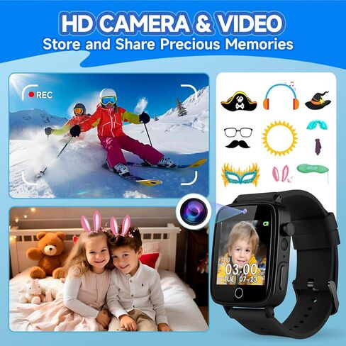 ساعة أطفال للأولاد مع 26 لعبة، ساعة ذكية لكاميرا ZUODUN تعمل باللمس للأطفال من سن 4 إلى 12 عامًا، عداد الخطى، مصباح يدوي، ساعة منبه، ساعة ذكية للأطفال لعمر 6 7 8 سنوات هدية عيد ميلاد للأولاد in Kuwait