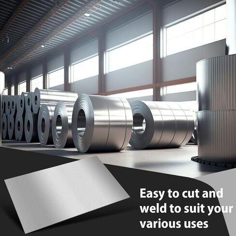 Blulu 20 Gauge Steel Metal Sheet Plate Unpolished (Mill), 36 x 12 Inches Finish 1008 Carbon Steel Sheet Shim Stock Cold Rolled Flat Sheets, 0.0359 Thickness in Saudi Arabia