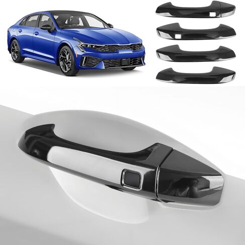 Car Door Handle Cover for Kia K5 2020 2021 2022 2023 2024 2025 with Smart Keyhole Auto Exterior Accessories Handle Protectors Covers Wrap Decoration (Not Fit Optima 2015-2019) in Saudi Arabia