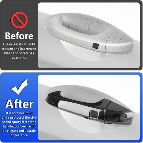 Car Door Handle Cover for Kia K5 2020 2021 2022 2023 2024 2025 with Smart Keyhole Auto Exterior Accessories Handle Protectors Covers Wrap Decoration (Not Fit Optima 2015-2019) in Saudi Arabia